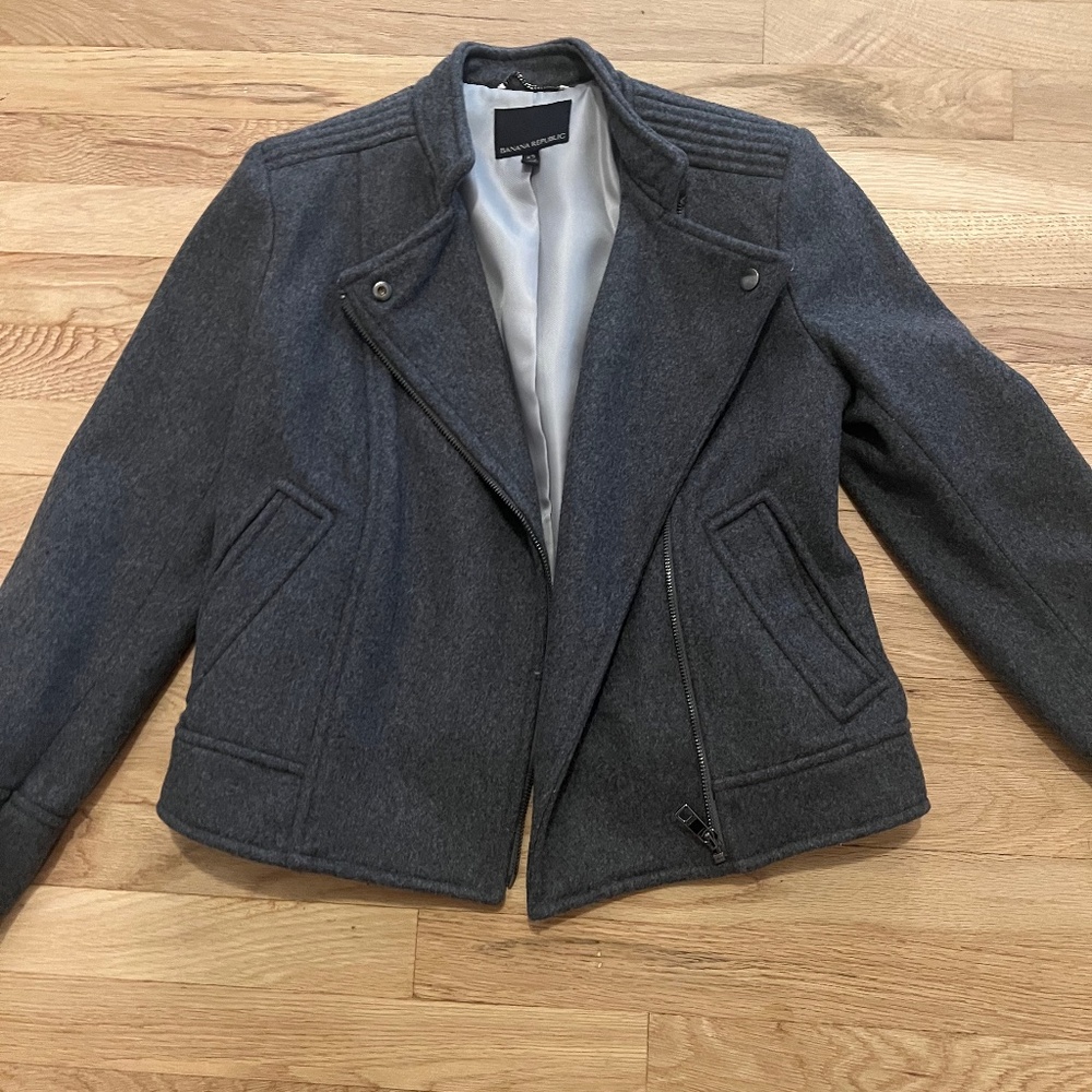 Banana Republic Wool Moto Jacket